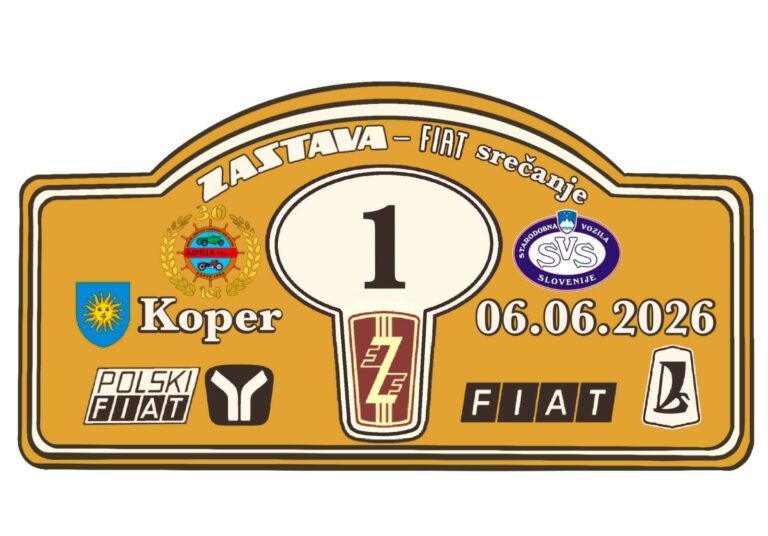 VABILO NA SREČANJE ZASTAVA – FIAT 2026